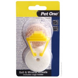Pet One Salt Lick & Mineral Wheel with Clip