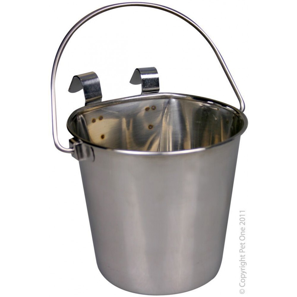 Pet One Hanging Flat Sided Stainless Steel