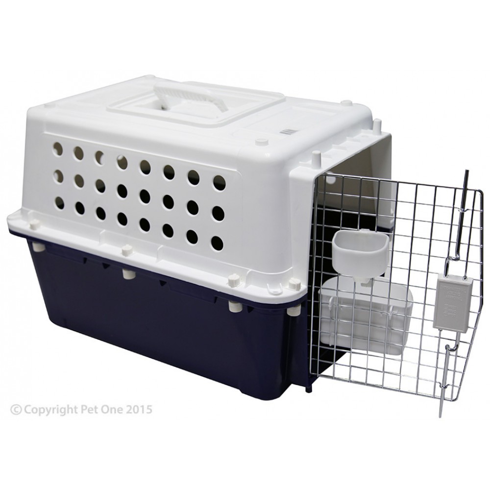 Pet One Flight Cage (Airline Approved) PP20 Small (53x37x37cm H – pets up to 5kg)