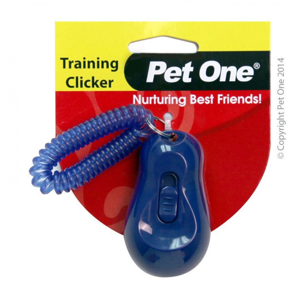 Pet One Training Clicker Blue
