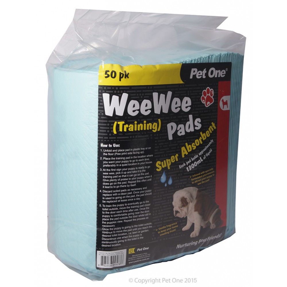 Pet One Wee Wee Training Pads 50pk