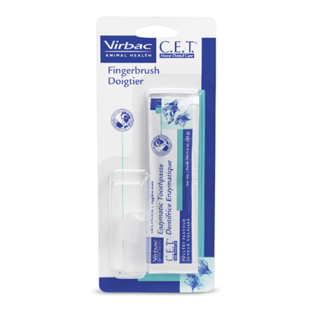 C.E.T. Fingerbrush with Toothpaste Packet