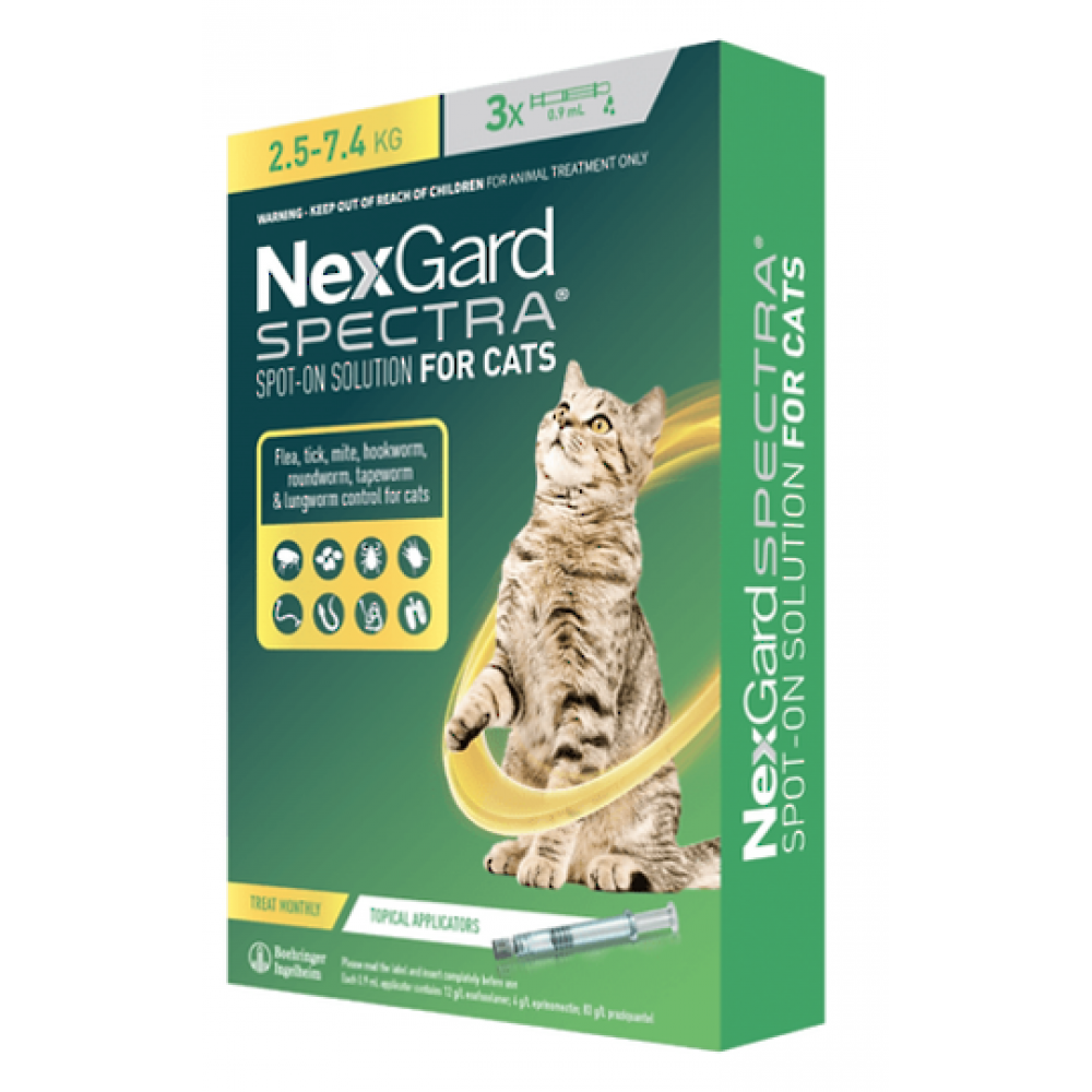 NexGard Spectra Spot-on Solution for Large Cats - 3 pack