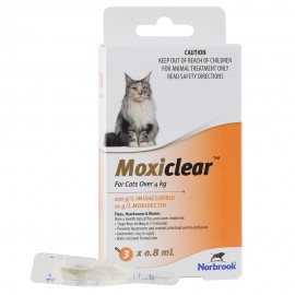 Moxiclear Orange For Cats Over 4kg - 3 Pack