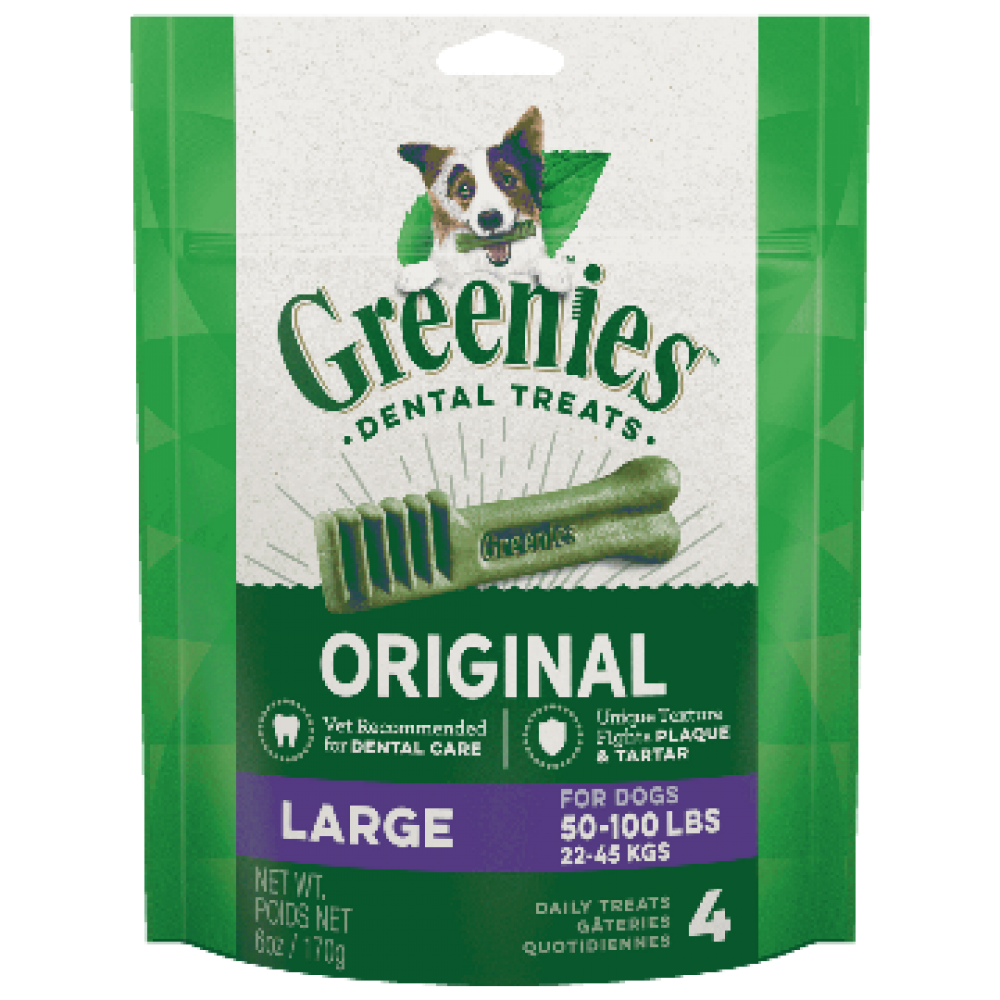 Canine Greenies™  Original Large Dental Treats 170g / 4 Dental Chews